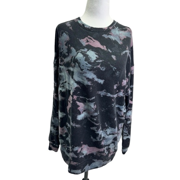 Athleta Black Multi colour Pullover Sweatshirt Long Sleeve Size S - Picture 2 of 10